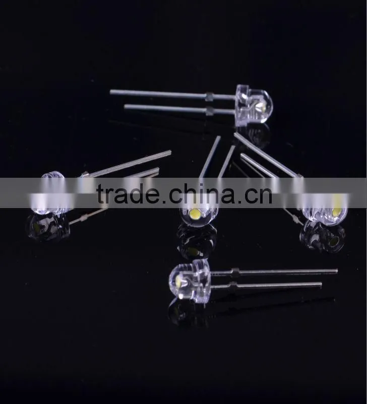 2000-2500MCD Little Straw Hat White 5mm LED Diode