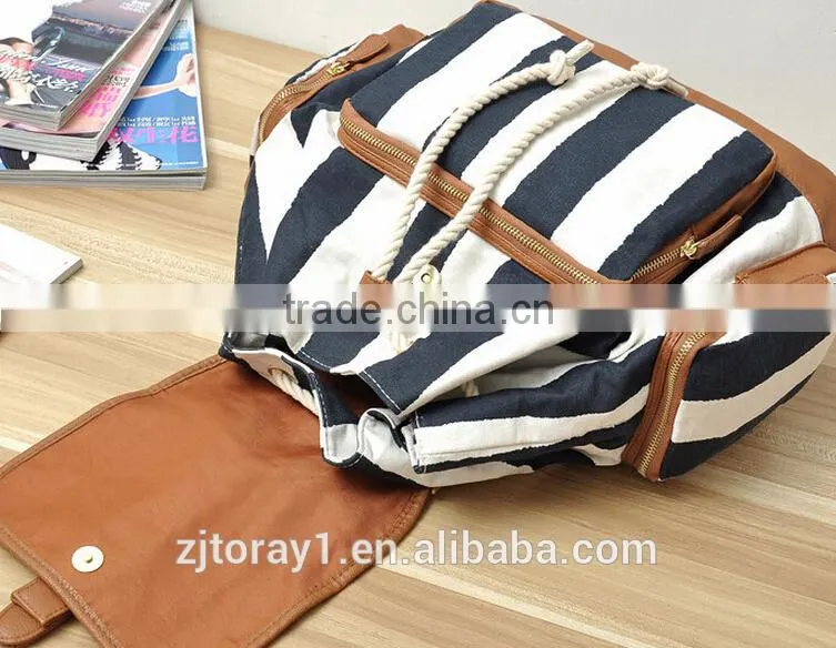 Designer cute cotton drawstring backpack bag