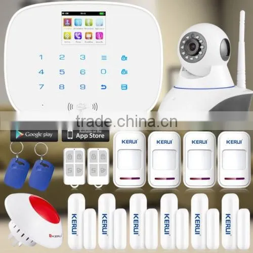Popular KERUI 2million pixel CMOS KERUI HD network camera supports resolution (1280*720) wifi IP Camera for alarm system