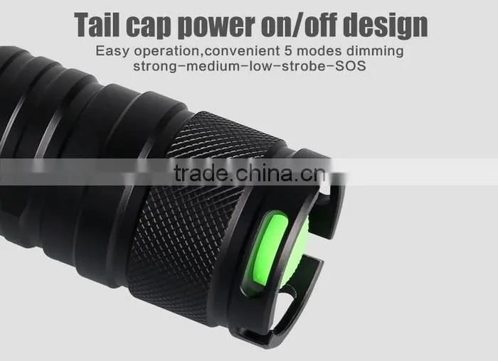 1100lumens New Design Rechargeable LED Torchlight F11-T 10W Flashlight with Focusing Zoom
