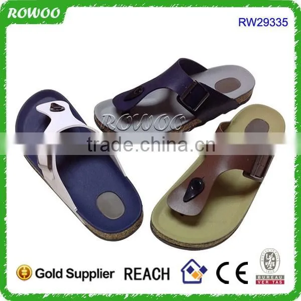 high quality unisex wood slipper breathable and comfortable cork sandal