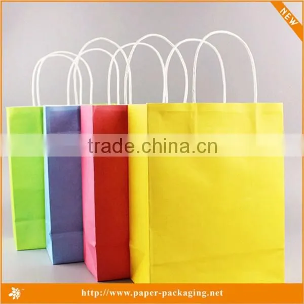 Factory price Colorful shopping craft paper bag wholesale