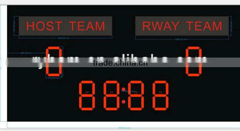 customized electronic table tennis scoreboard