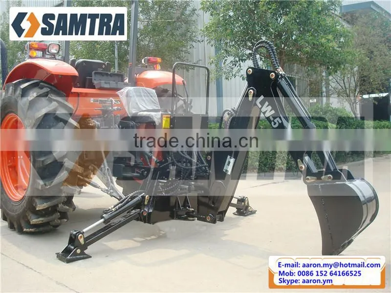 Tractor Backhoe Loader, LW Backhoe Digger with Thumb Grab