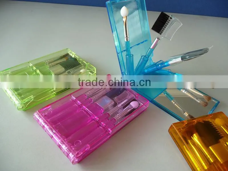 Promotional colorful new design cheap and cute makeup brush set