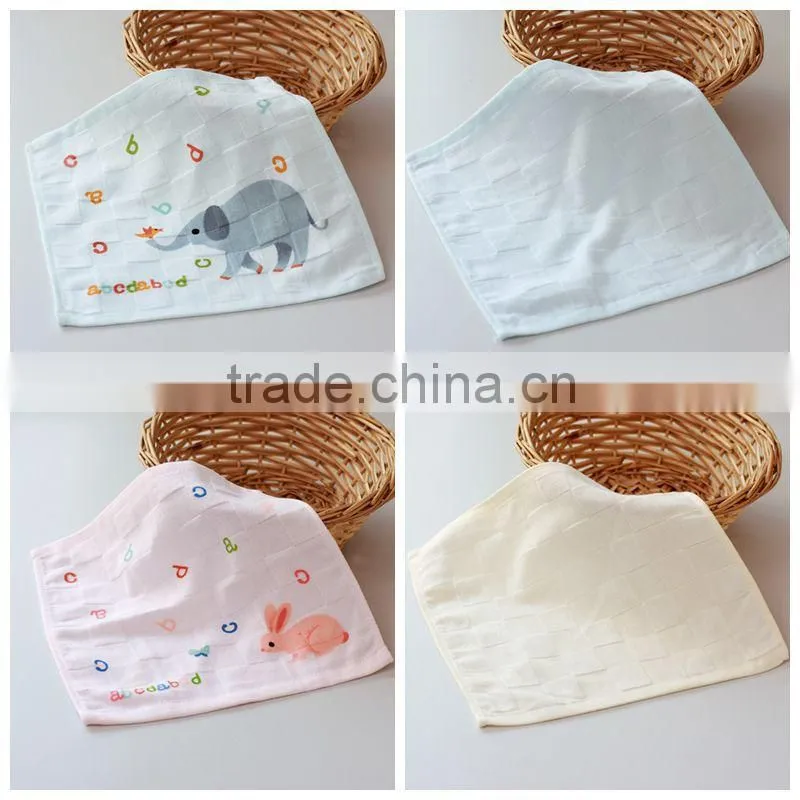Plain cloth grid square towel,printed flour sack towels