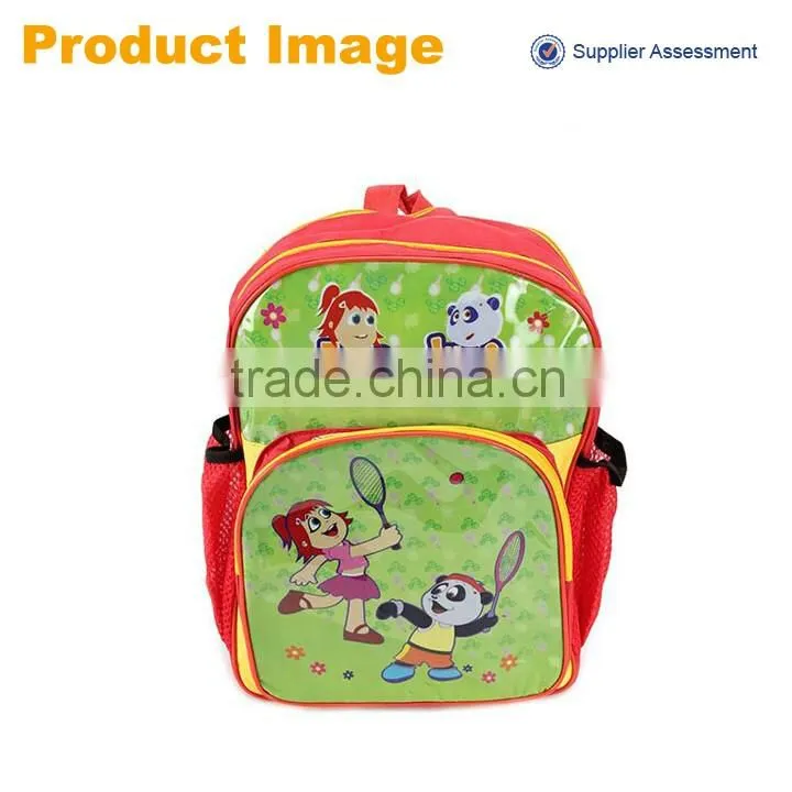 2016 sannovo wholesale cute polyester kids cartoon picture of school bag