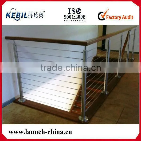 Wrought iron porch railings stainless steel wire tensioner