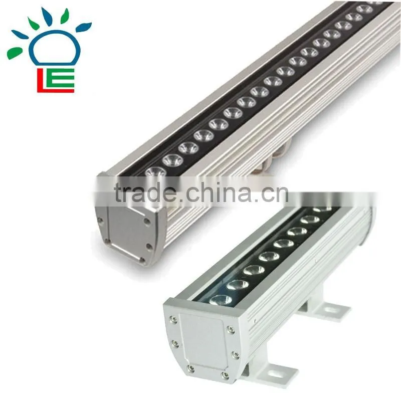 Good price!!!DMX512 RGB IP65 CE and ul listed 72*1W 72W linear led wall washer