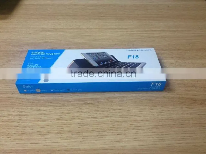 Folding rectangle wireless bluetooth keyboard