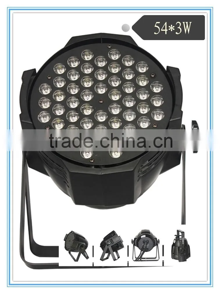 54*3W RGBW led party stage lighting stage par lighting guangzhou packing