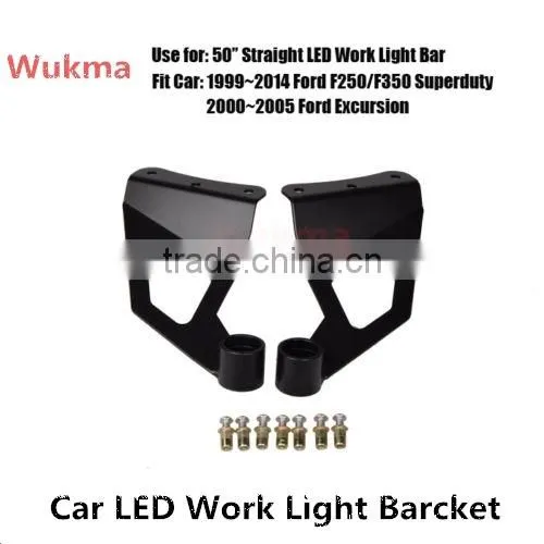 Fit FordF250/350 50inch Straight & Curved Work Light Bar Windshield Mount Bracket