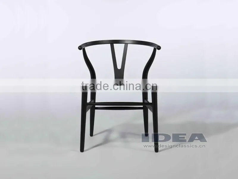 DC6013 Replica Hans Wegner Wishbone Chair - Beech Solid Wood in Black Color