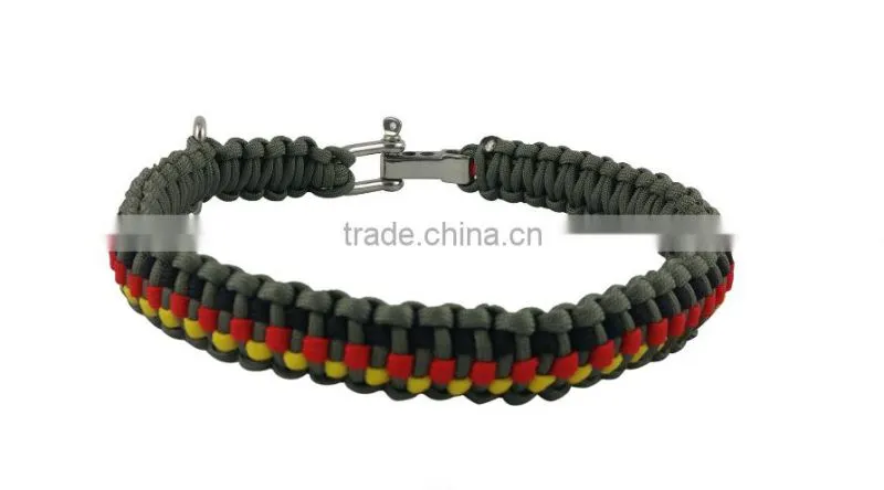 Yukai Fashion alloy dog collar shackle clasp for 550 paracord dog collar