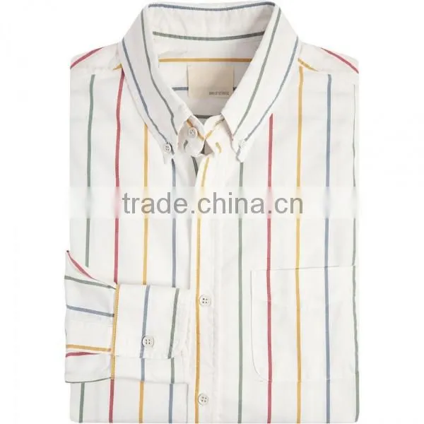 quality NO.1 casual stripe combed cotton shirt textile from DEC Textile