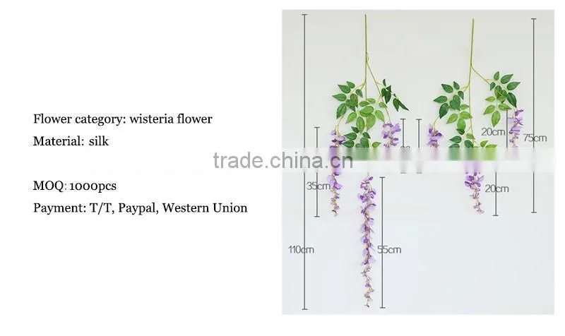 factory for sale artificial wisteria