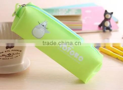 Promotion jelly candy silicone pencil case for girls