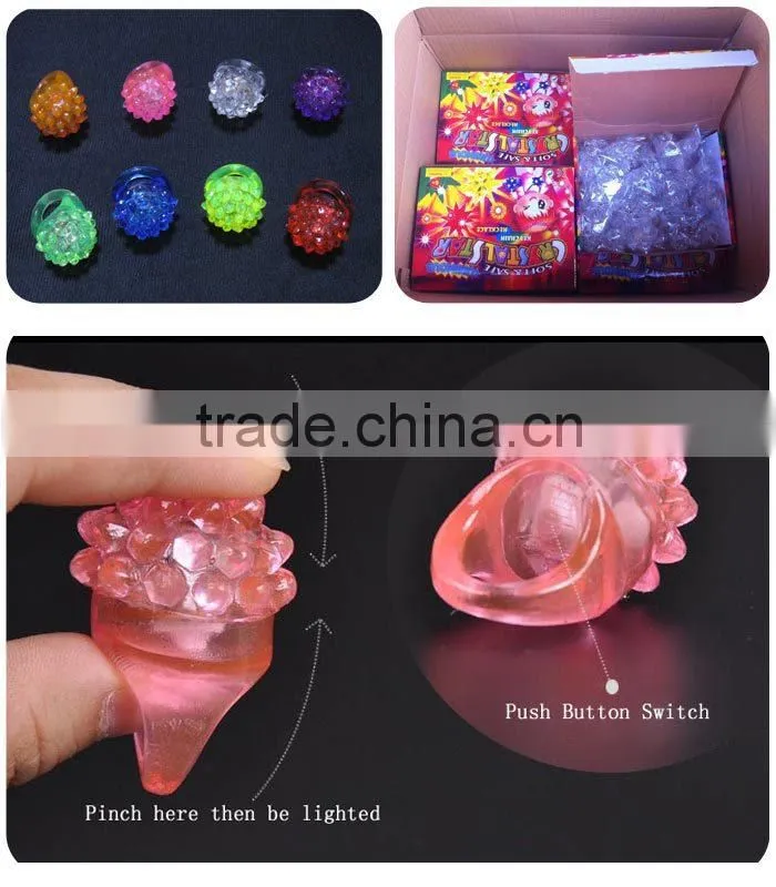 Flashing star ring