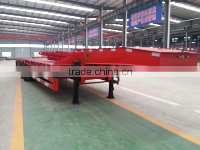 Best-selling 3 axle 60ton low bed truck trailer