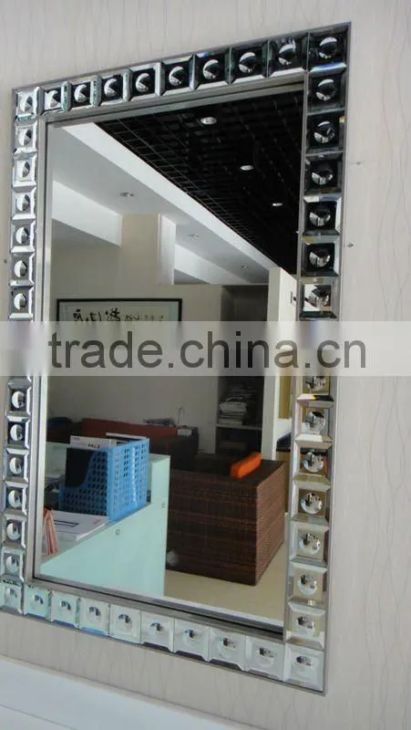 simple bathroom vanity with glass mosaic N-002