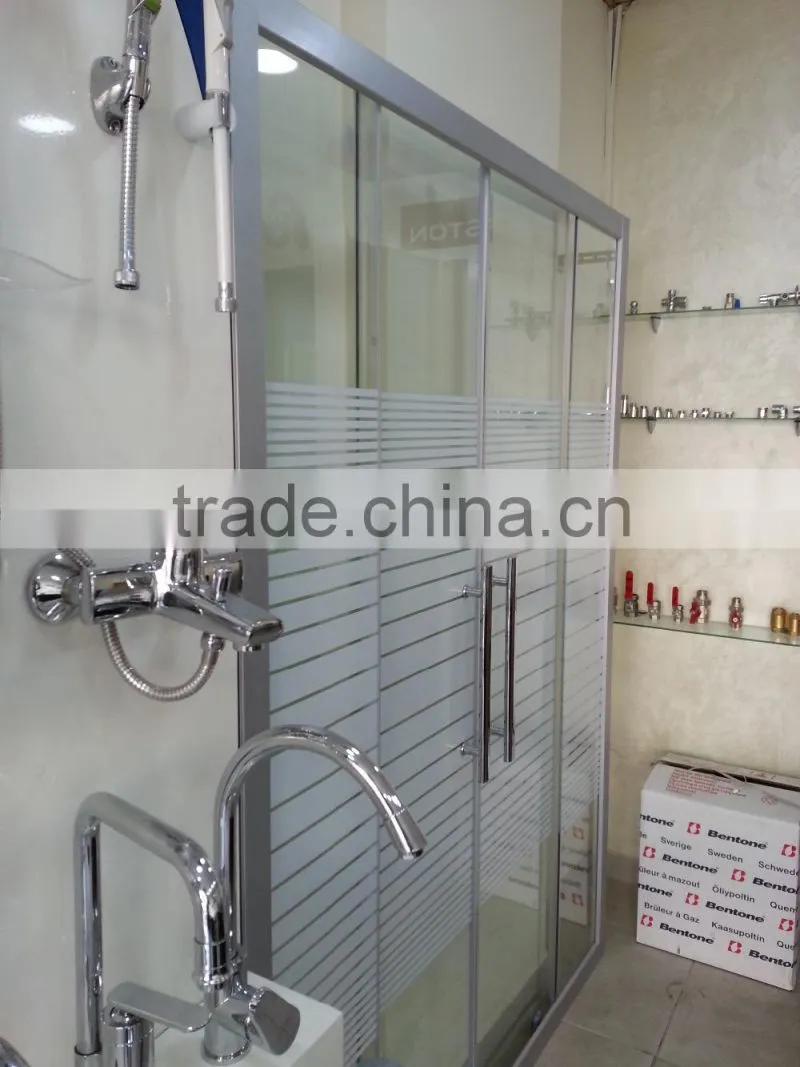 bathroom glass shower screen for Middle East market D707