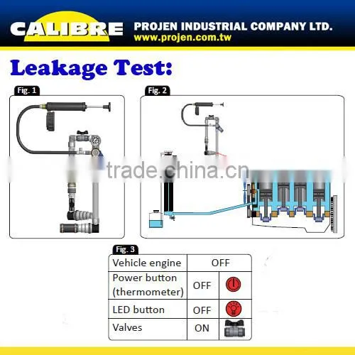 CALIBRE Car repair Multi-Purpose Cooling System pressure tester kit
