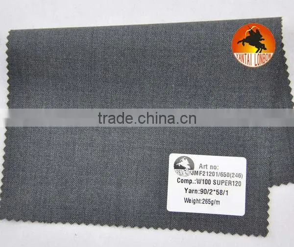 SUPER 120'S Worsted Wool suiting fabric