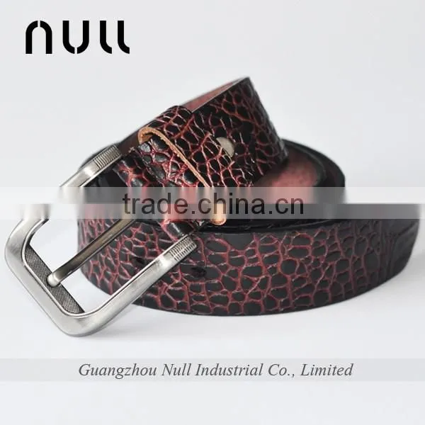 Embossing Pattern Genuine Leather Women's Belt