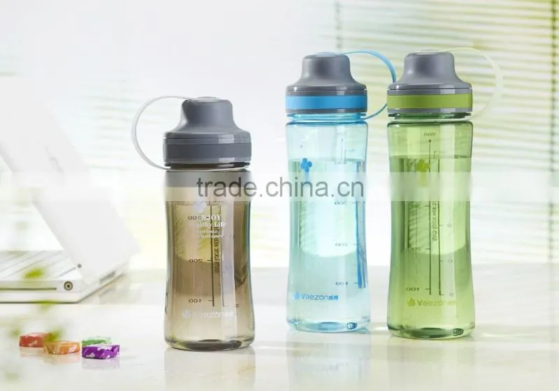 plastic drinking water bottle/bpa free water bottle/hot water bottle