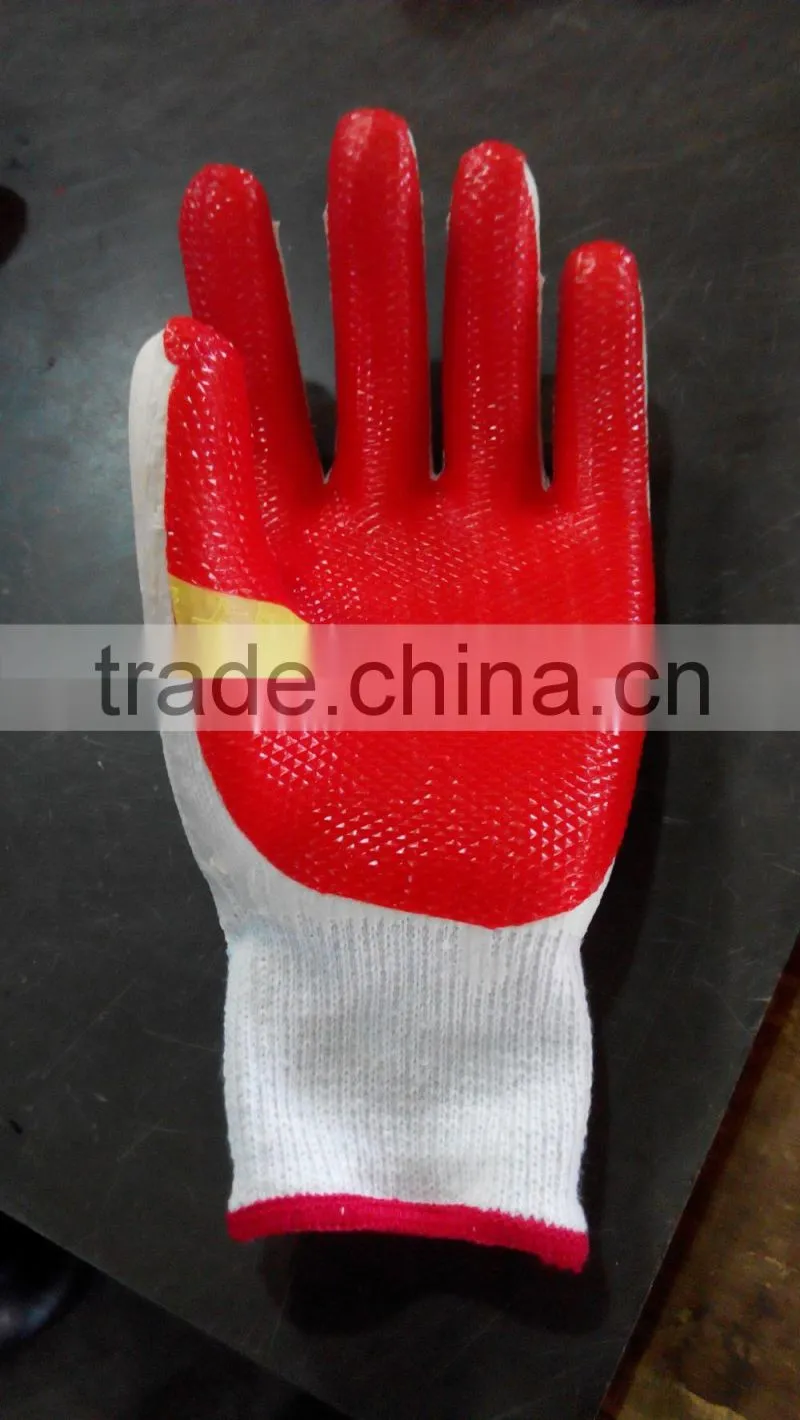 china factory wholesale work red rubber gloves