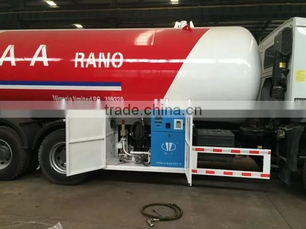 6*4 HOWO lpg delivery truck mobile lpg gas refueling trucks