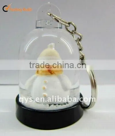 Acrylic Snow Globe Key Chain/Key Holder