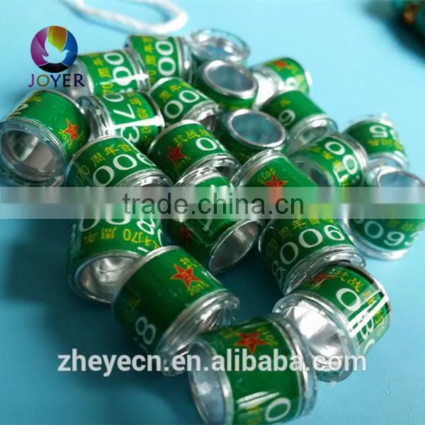 free shipping 8mm natinal standard pigeon union rings