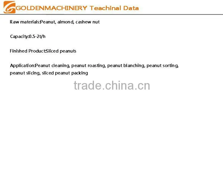 High Effecient Multifunction Sliced Almond Making Line With High-Tech