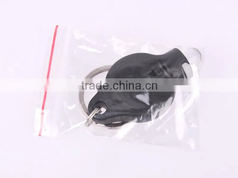 high quality Plastic 40000mcd White light LED promotion key chain factory