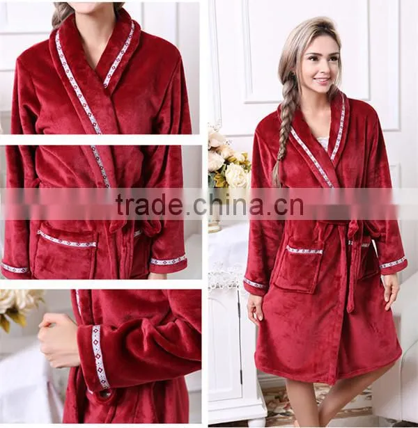 fashion sleepwear ,nightwear ,nightgown flannel robe