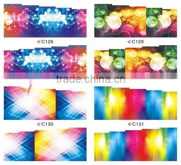 2015 new nail art transfer foil sticker,fashion waterproof nail strips,water transfer nail art stickers
