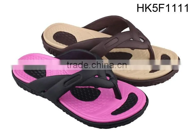 Double EVA ladies falt slipper, sexy ladies fancy slippers
