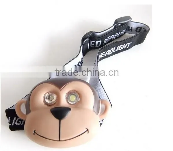 soft pvc animal coon mini headlamp