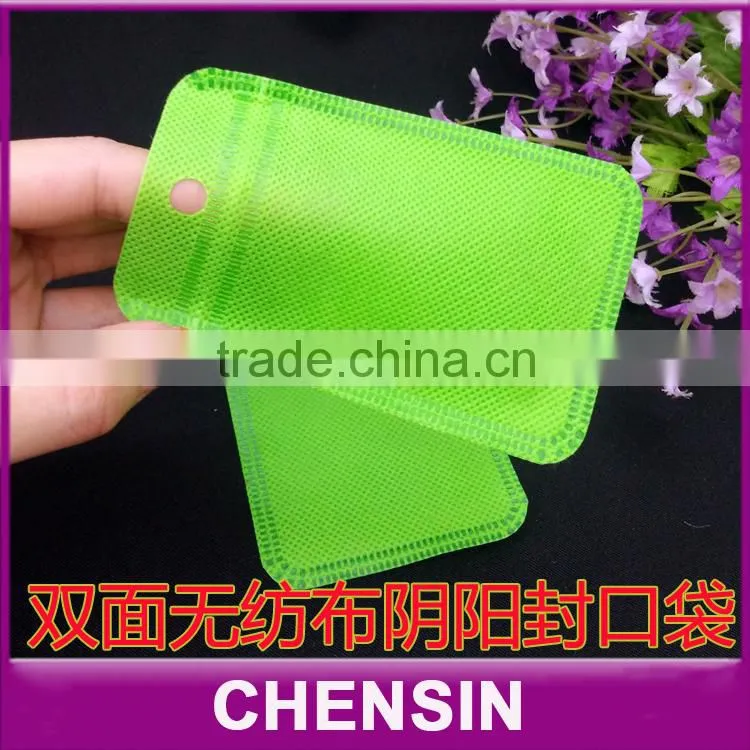 double side non-woven materials packaging bag jewellery gift accessories zip lock bags
