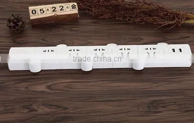 2016 Hot sale power strip/bending pivoting power strip/Rotating Extension Socket