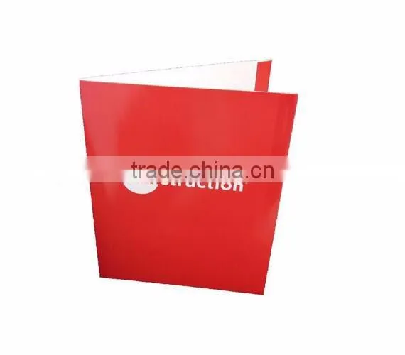 Personalized quality paper a4 presentation folder printing