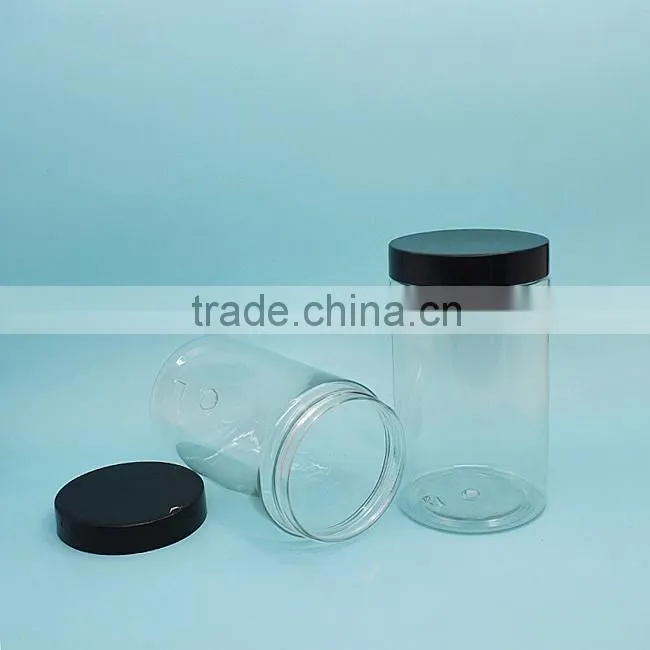 11oz 330ml Wholesale clear cylinder plastic PET jars,pet containers