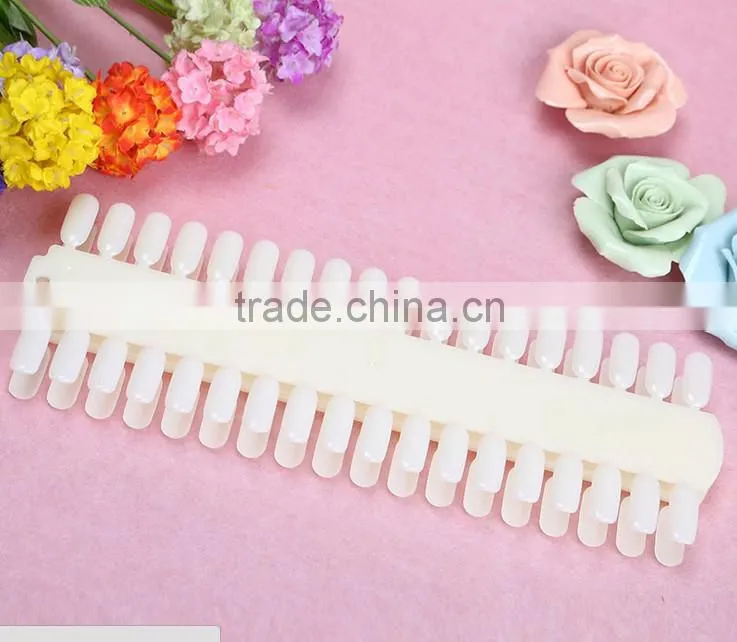 10 Pcs False Nail Art Acrylic Display Tips Stand Board DIY Tool Round10 Pcs False Nail Art Acrylic Display Tips HN1784