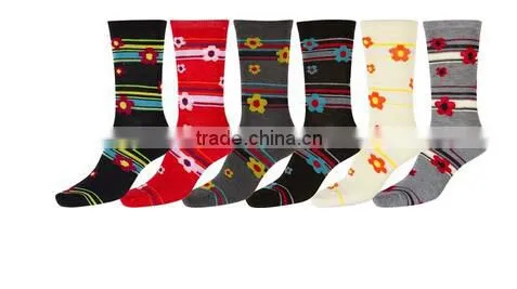 Custom Solid Striped Child Knitted Cotton Socks