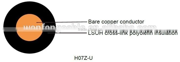 H05Z-U/H07Z-U/H07Z-R DC cable