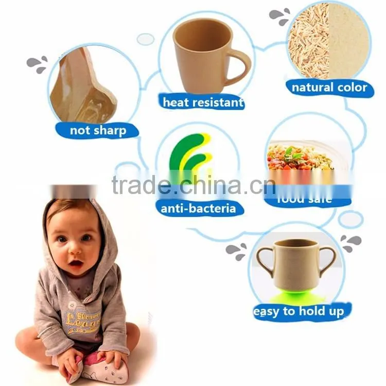 organic eco-friendly cheap kitchen rice husk fiber 4pcs round bowl