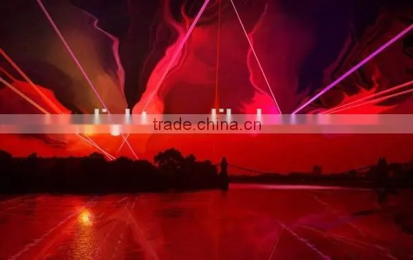 single red 200mW laser light with double holes by step motor