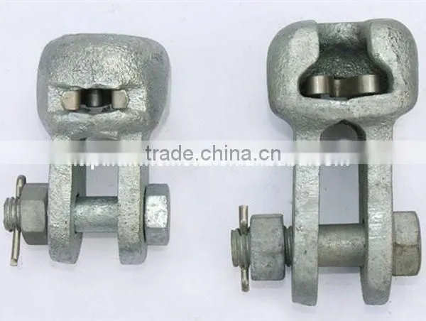 Electrical Hot Dip Galvanized Forged Steel Socket Clevis