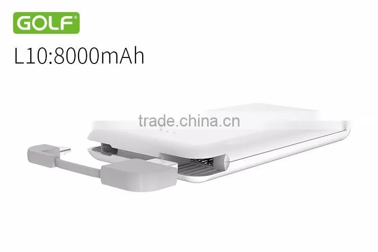 promotion product 8000mAh ultra slim wallet power bank mobile power bank
